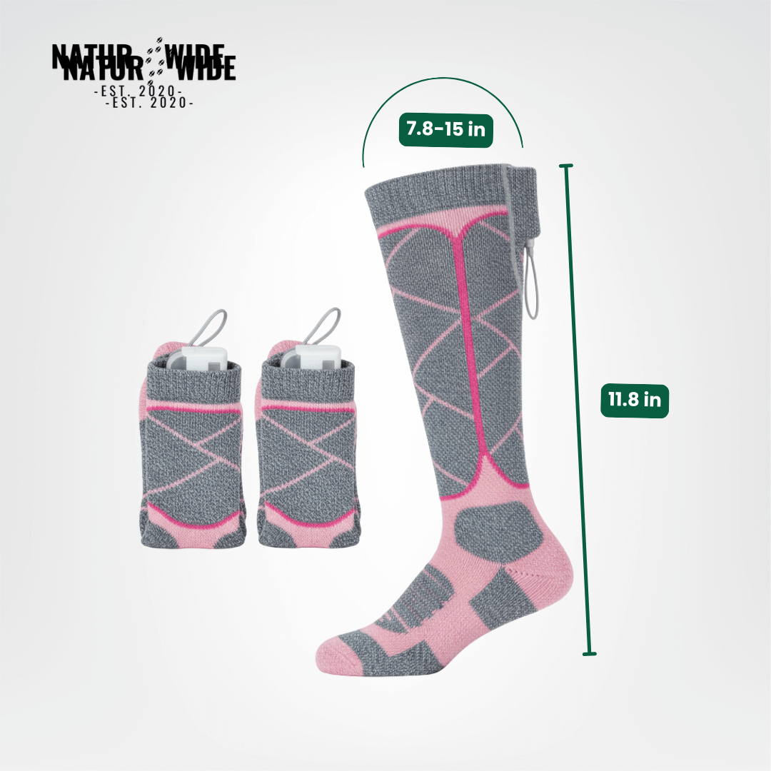 Heated Socks – Rechargeable 6000mAh - Winter Sports & Outdoor Warmth