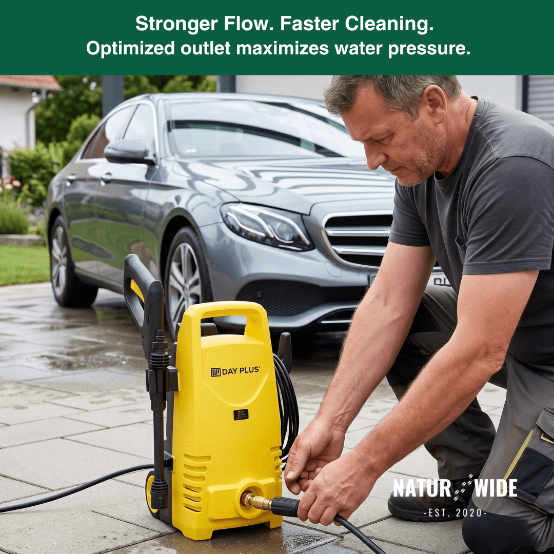900W Electric Pressure Washer – 7m Hose, Adjustable Nozzle