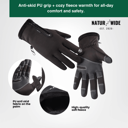 Naturwide Winter Gloves – Waterproof, Windproof & Touchscreen-Compatible