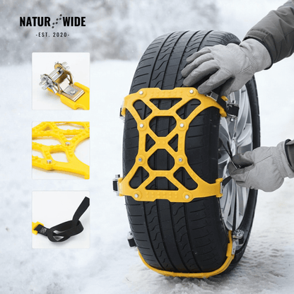 3pcs Snow Tire Chains for Car/SUV/Truck