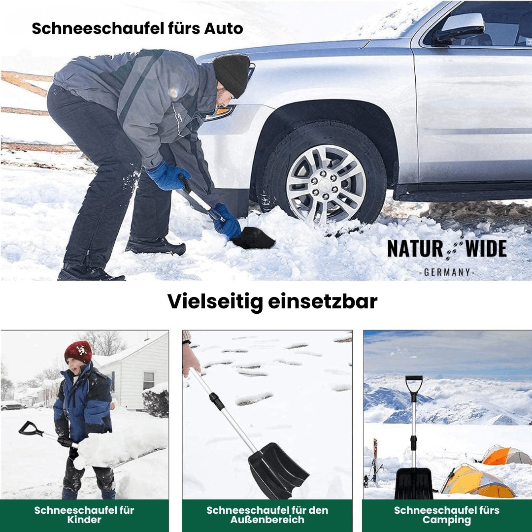 Telescopic Snow Shovel – Compact, Strong & Adjustable Shovel for Car and Garden