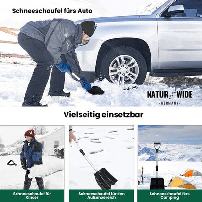 Telescopic Snow Shovel – Compact, Strong & Adjustable Shovel for Car and Garden