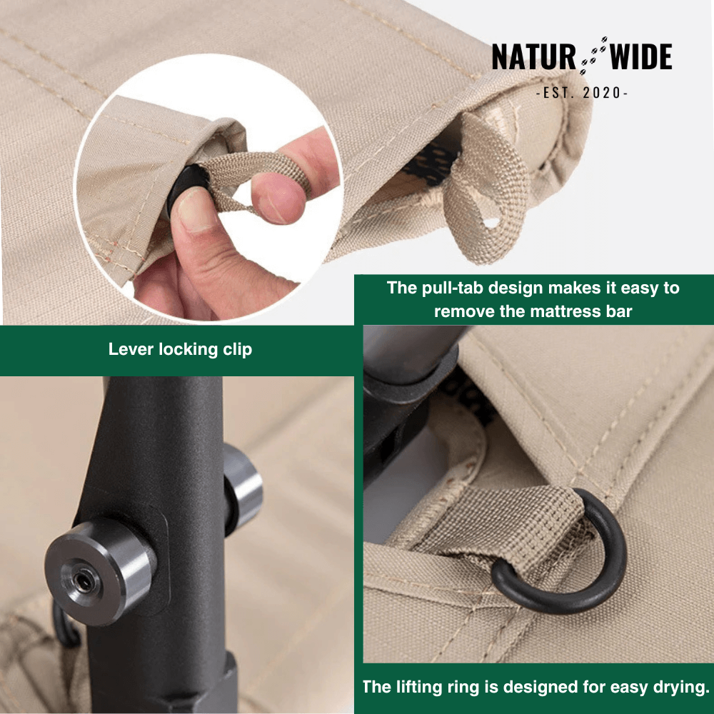 Naturwide Outdoor Camp Bed – Ultralight &amp; Foldable
