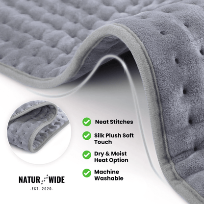 Electric Heating Blanket – Heat Pad for Back, Belly & Legs with 6 Temperature Levels