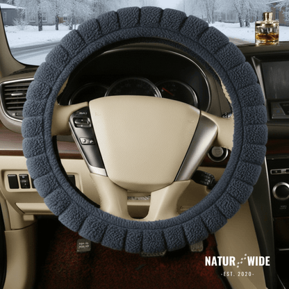 Soft Plush Steering Wheel Cover – Warm Winter Protector (15")
