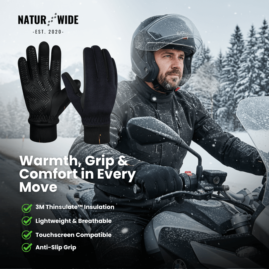 Winter Outdoor Sport Gloves – Touchscreen, Windproof & Anti-Slip Gloves