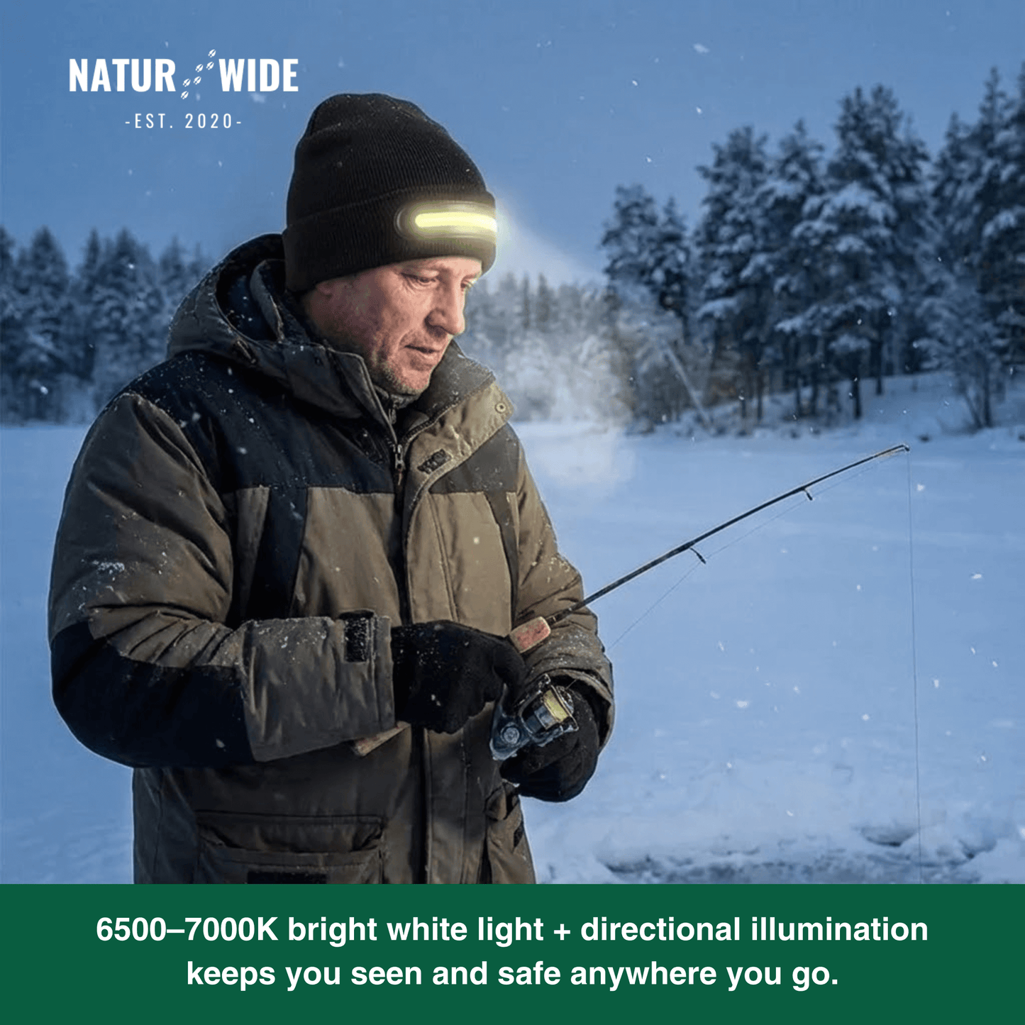 LED Hat with Light – USB Rechargeable Unisex Winter Hat