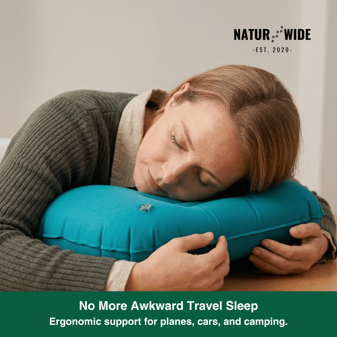 Ultralight Press-to-Inflate Camping Travel Pillow