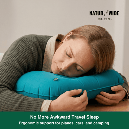 Ultralight Press-to-Inflate Camping Travel Pillow