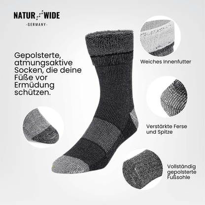 Naturwide Merino Wool Socks – 3-Pack for Men & Women