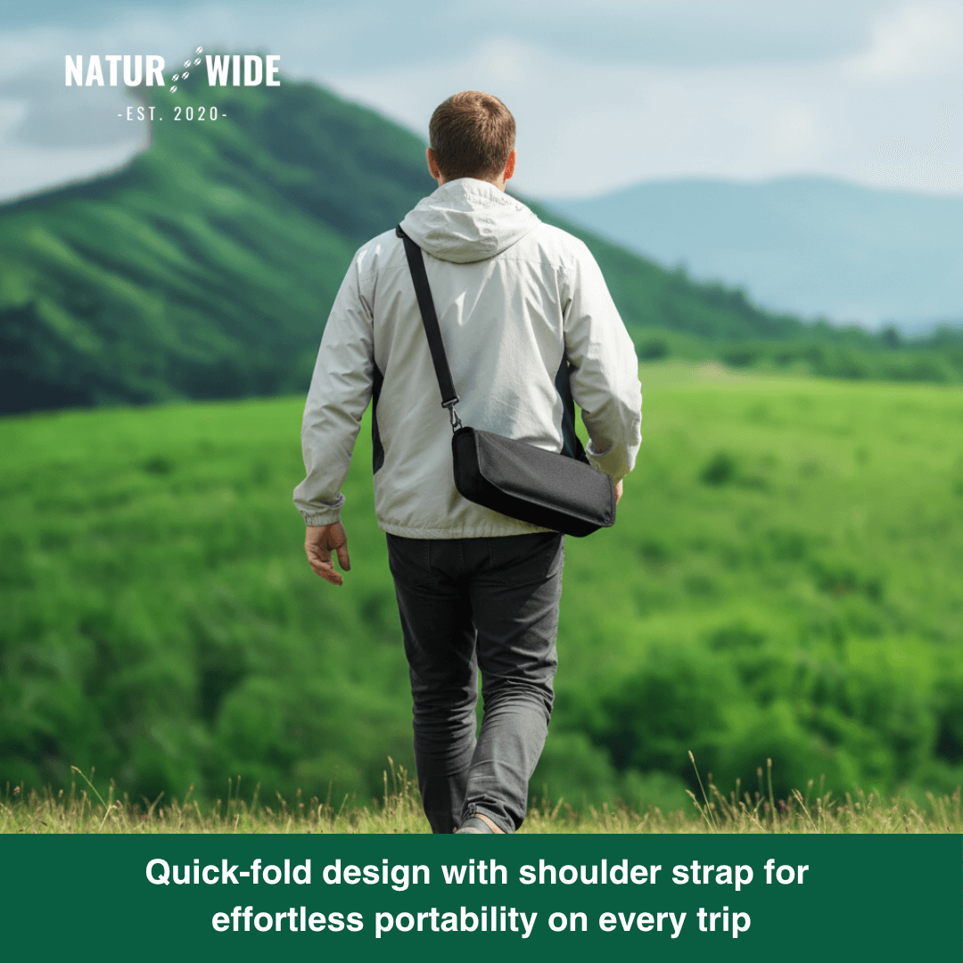 Foldable Camping Stool – Lightweight, Portable & Durable with Carry Bag for Travel