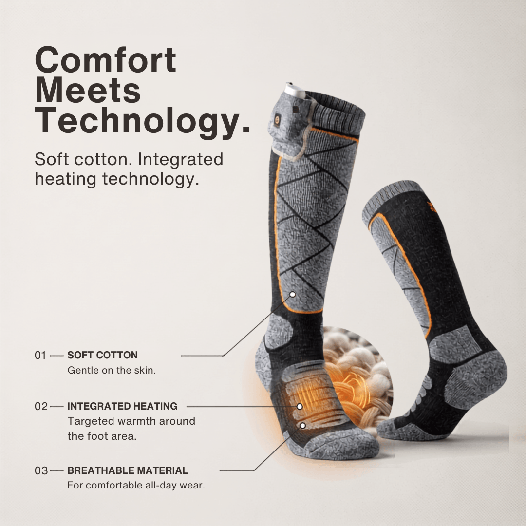 Heated Socks - Winter Sports &amp; Outdoor Warmth