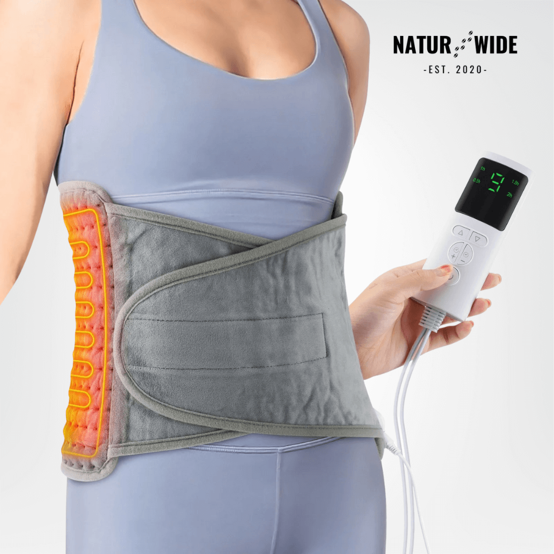 Electric Back Heating Belt – Waist Warmer with 9 Heat Settings &amp; Timer