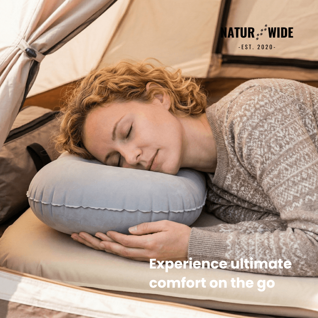 Ultralight Press-to-Inflate Camping Travel Pillow