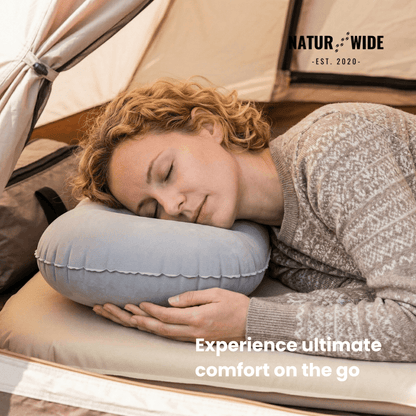Ultralight Press-to-Inflate Camping Travel Pillow