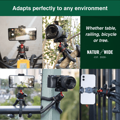 Flexible Octopus Tripod – Versatile for Camera &amp; Smartphone