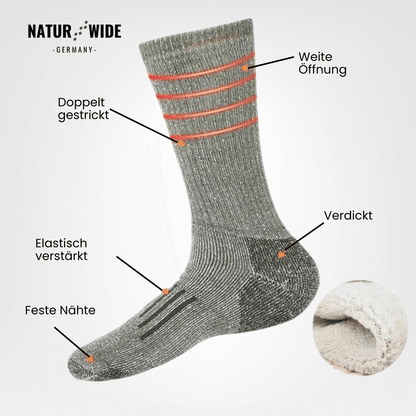 Naturwide Merino Wool Socks – 3-Pack for Men & Women