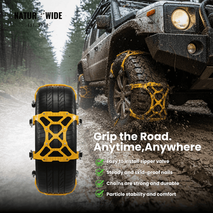 3pcs Snow Tire Chains for Car/SUV/Truck