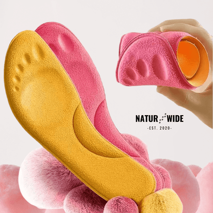 Winter Self-Heating Insoles – Memory Foam, Fur & Extra Warm Shoe Inserts
