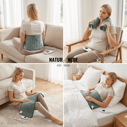 Electric Heating Blanket – Heat Pad for Back, Belly & Legs with 6 Temperature Levels