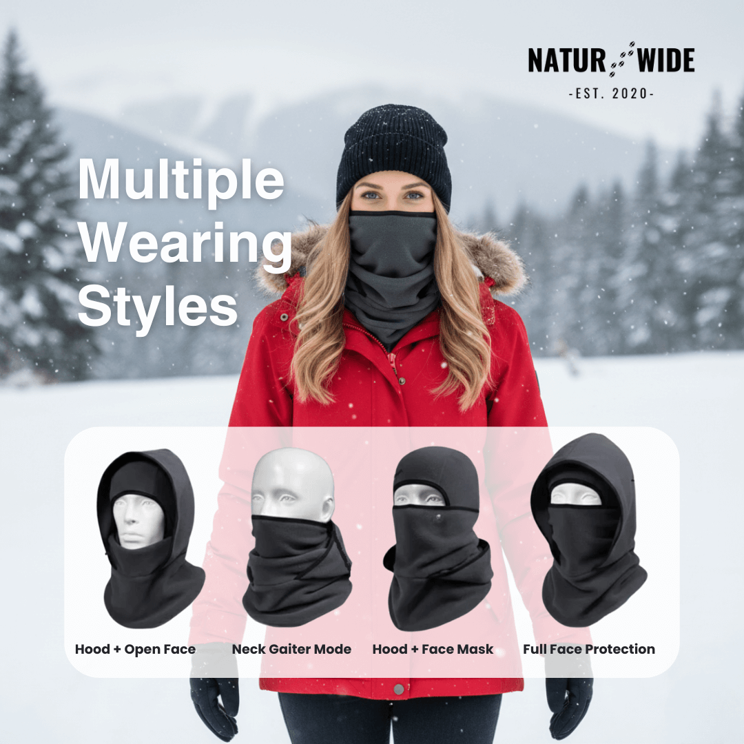 3-in-1 Winter Balaclava – Hat, Scarf &amp; Face Mask