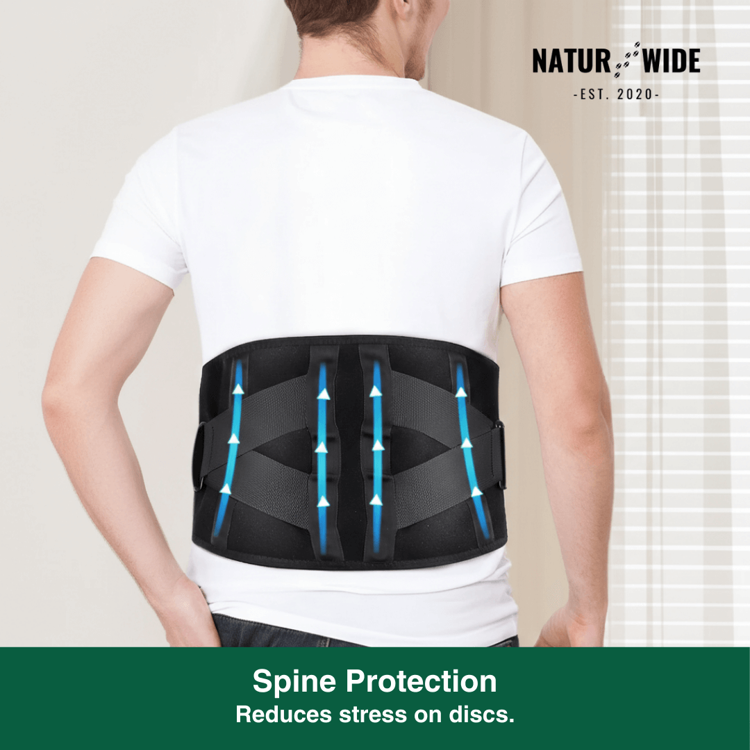 Back Massage Belt – Heating Pad, Vibration &amp; Red Light Therapy