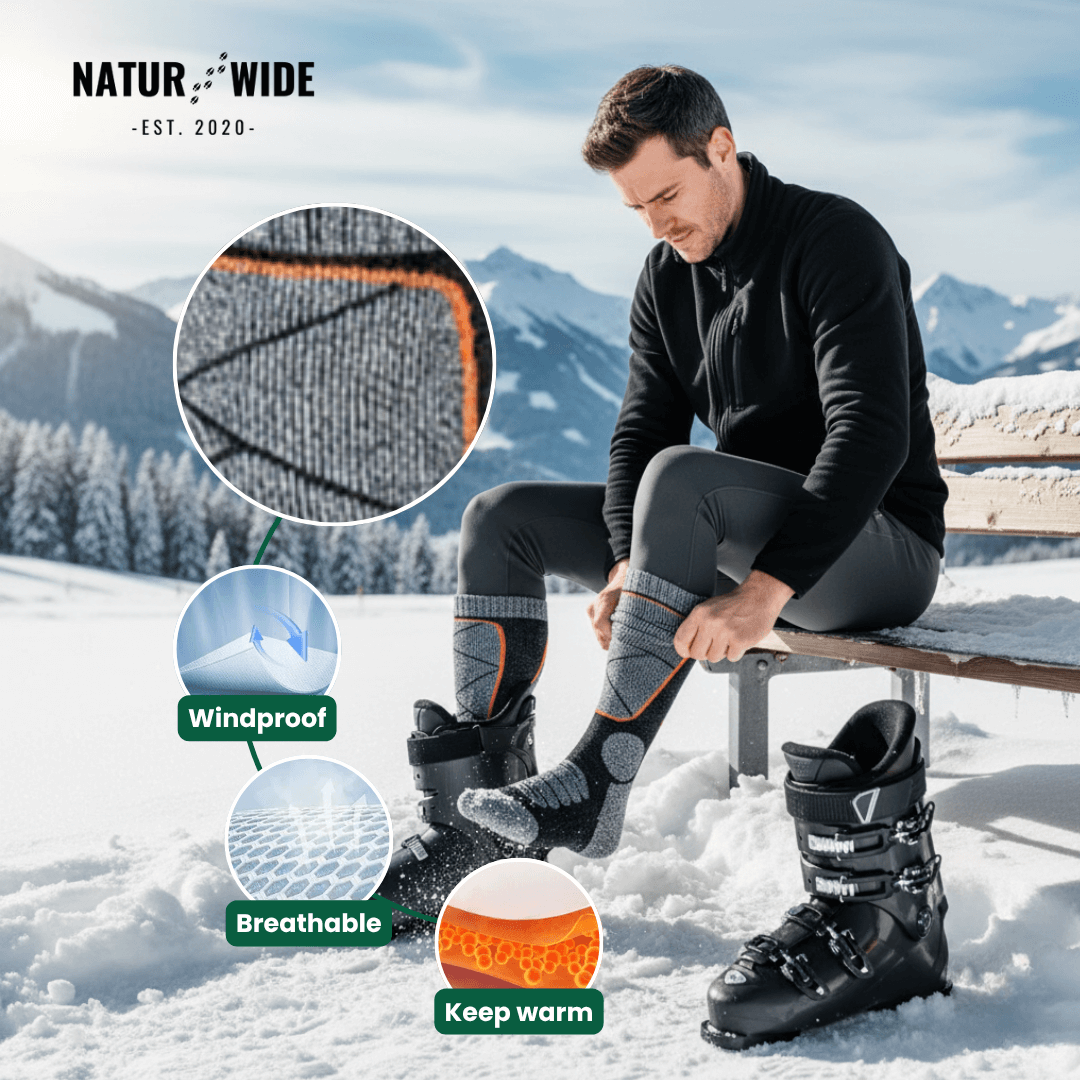 Heated Socks – Rechargeable 6000mAh - Winter Sports & Outdoor Warmth