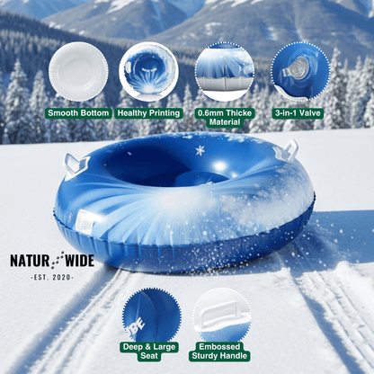 Inflatable Snow Tube – Heavy Duty Winter Sled