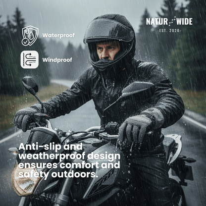 Heated Gloves – 3 Heat Levels, Waterproof & Windproof