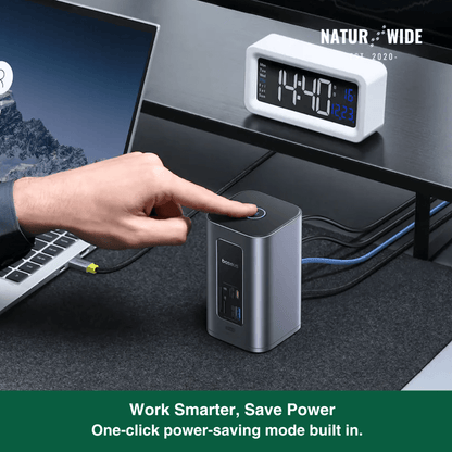 12-in-1 USB-C Hub – Dual 4K HDMI, 100W PD, RJ45, SD/TF