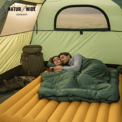 NaturWide 7.6R Camping Sleeping Pad – Ultralight, Self-Inflating & Double-Reinforced