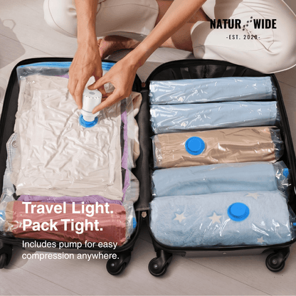 Vacuum Storage Bags for Clothes & Bedding – Space Saver 3-Pack