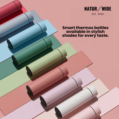 NaturWide Temperature Display 500ml Thermos Cup stainless steel
