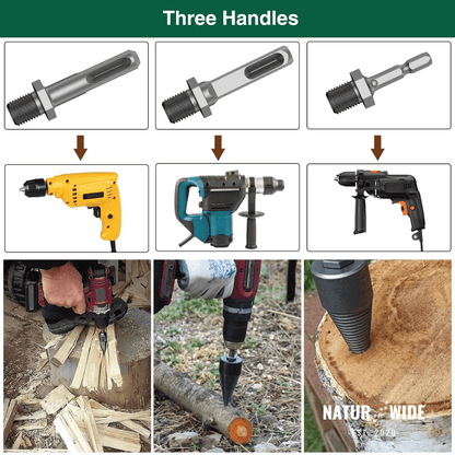 Firewood Splitter Drill Bit 32mm – Wood Splitting Cone