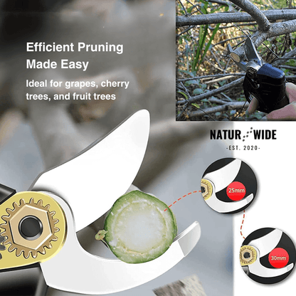 Cordless Electric Pruning Shears – 1.2" Cutting Capacity (2 Batteries)