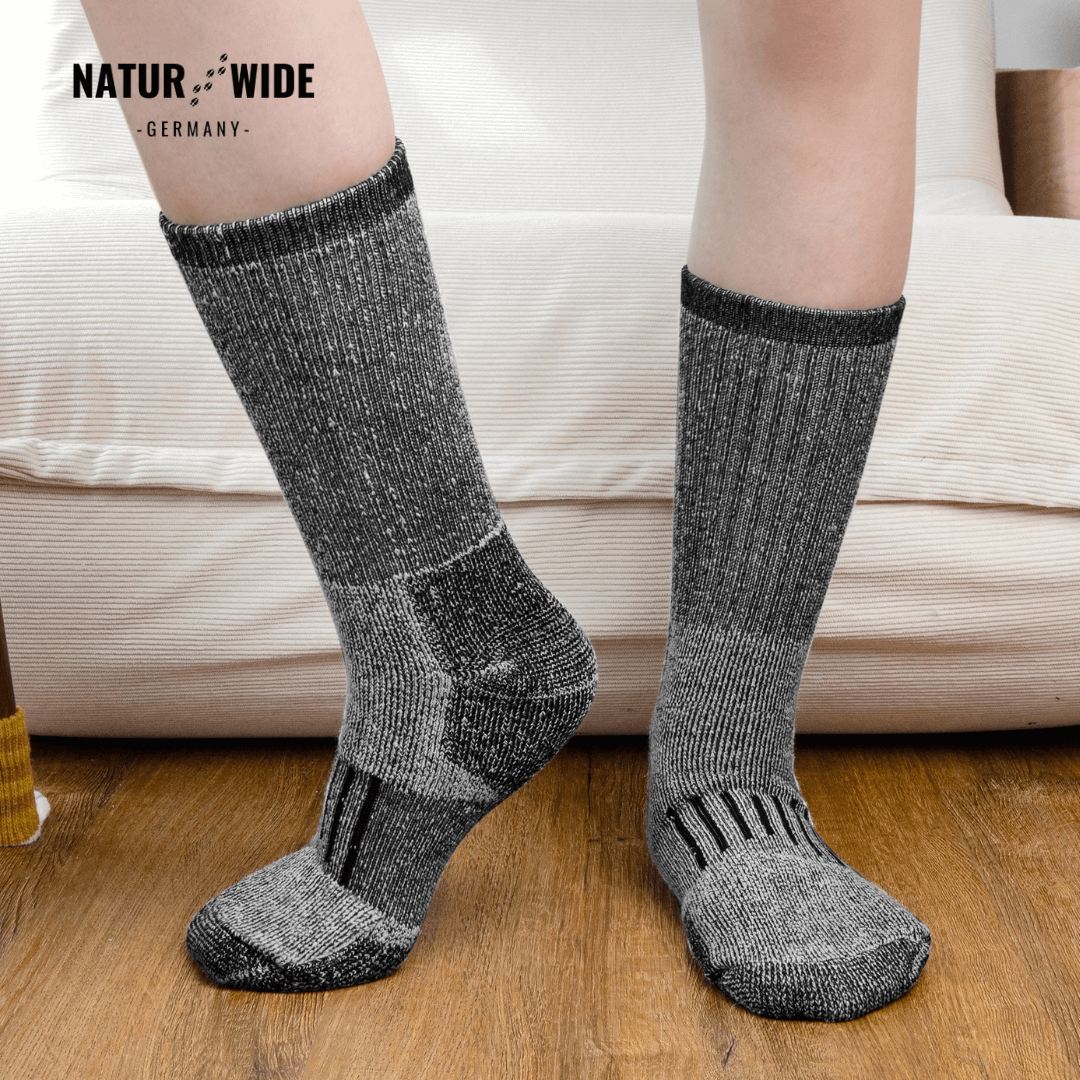 Naturwide Merino Wool Socks – 3-Pack for Men & Women