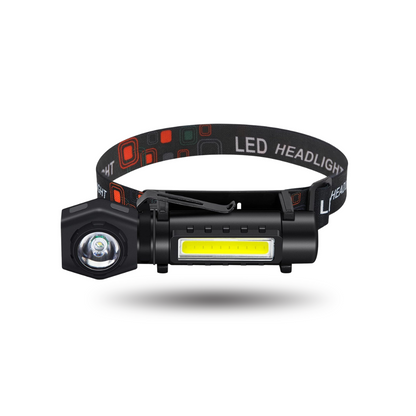 Multifunctional 2-in-1 LED flashlight &amp; headlamp