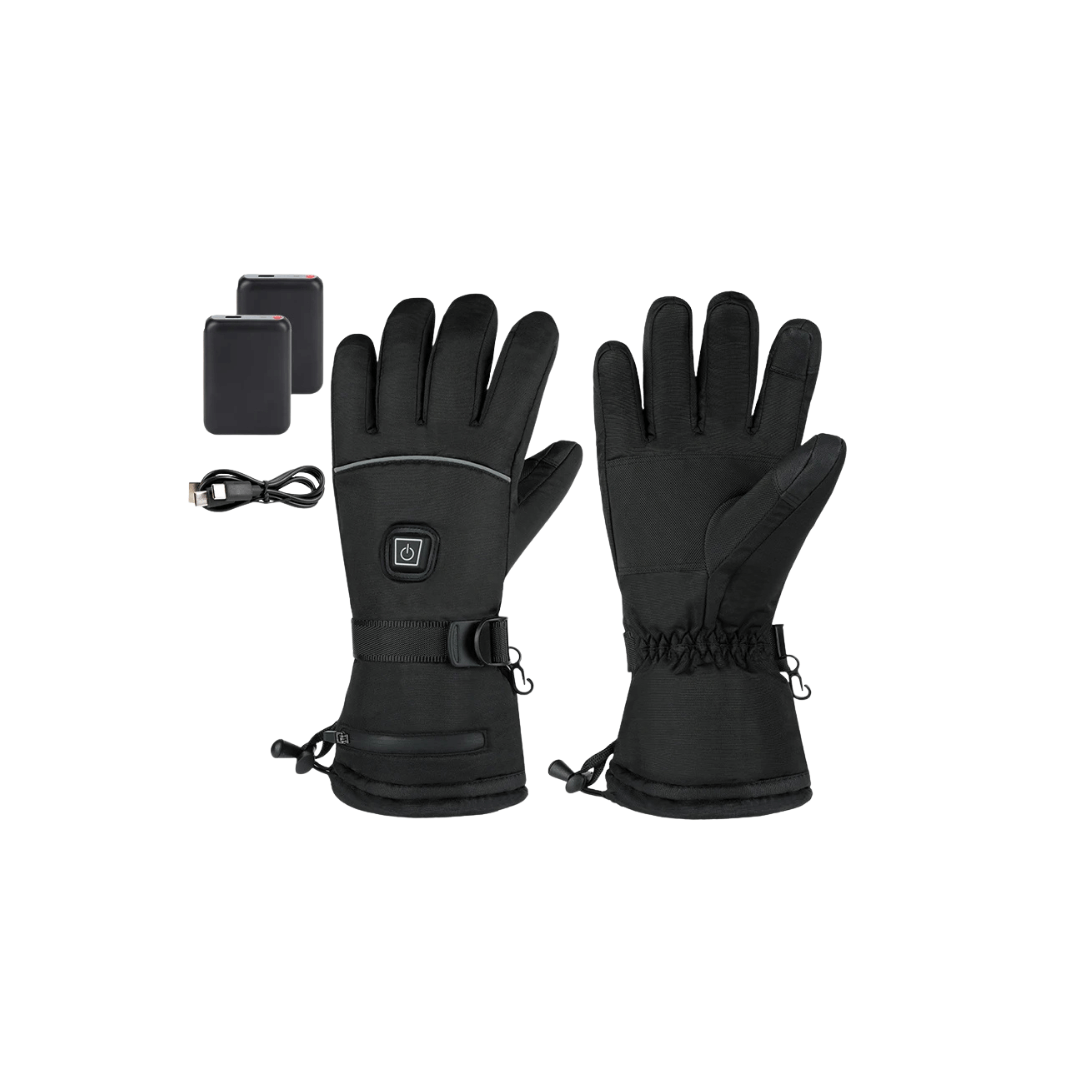 Heated Gloves – 3 Heat Levels, Waterproof & Windproof