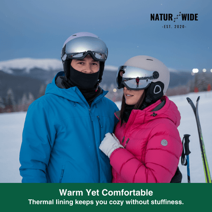Premium Ski Helmet with Integrated Goggles – Warm &amp; Shockproof