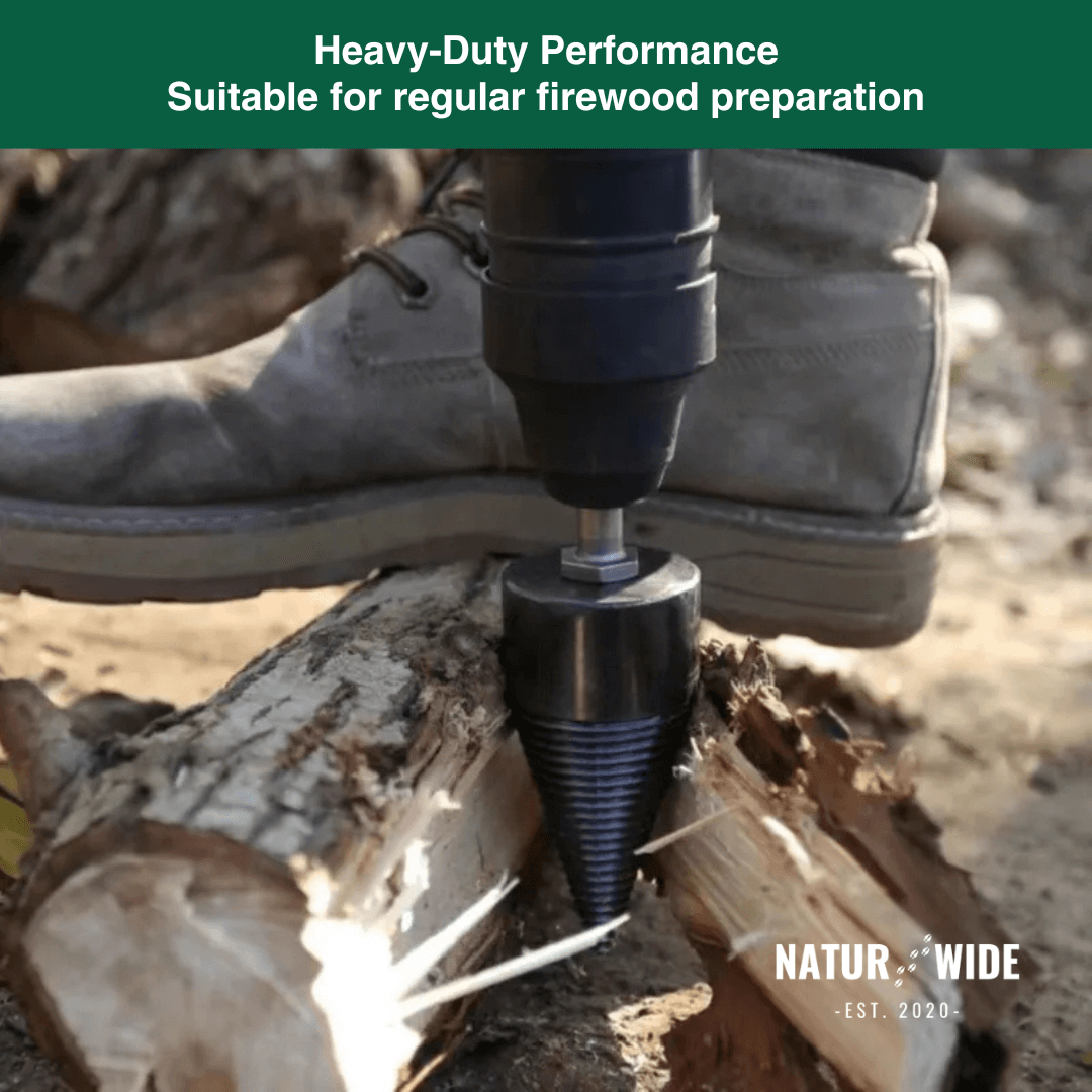 Firewood Splitter Drill Bit 32mm – Wood Splitting Cone