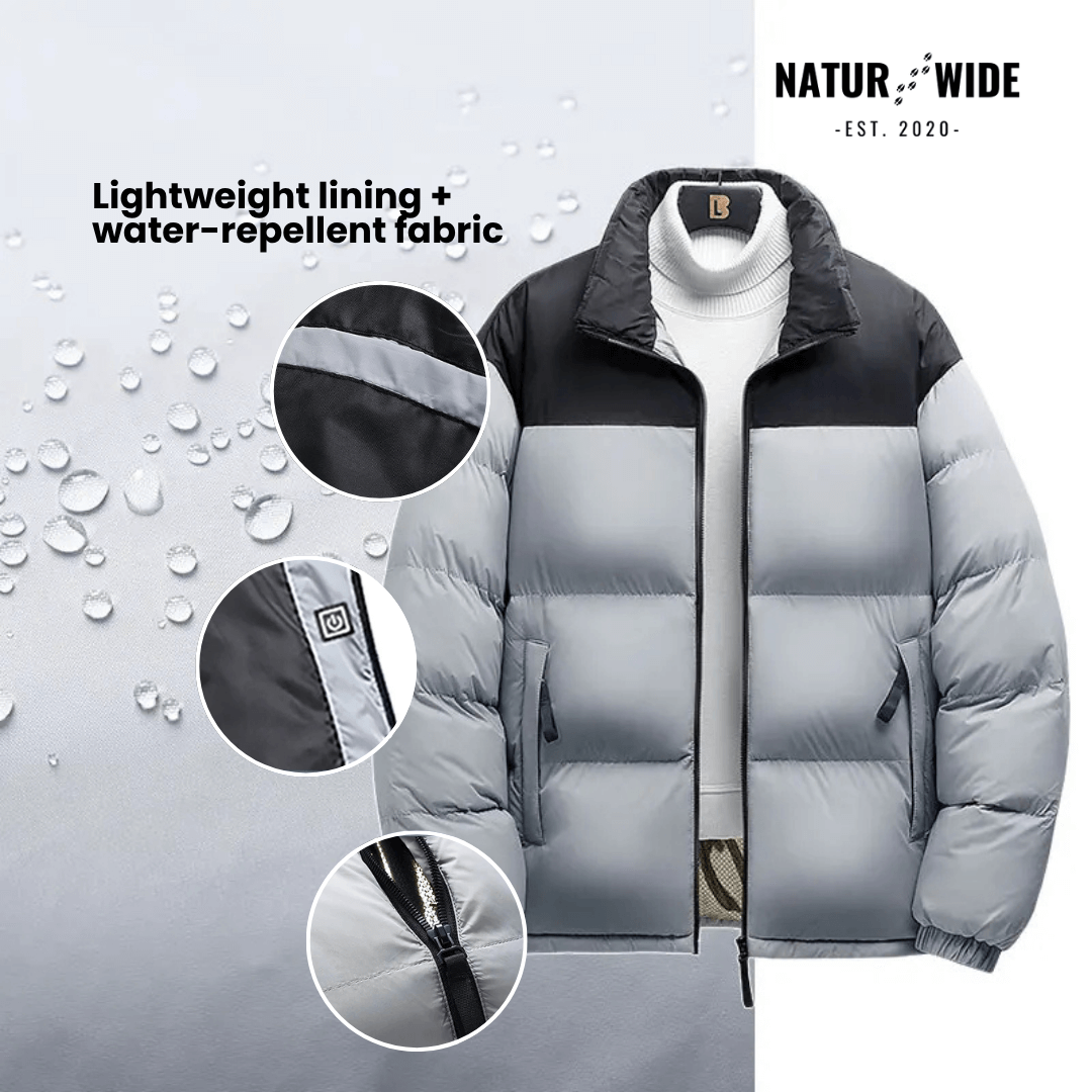 Naturwide Heated Winter Jacket – 6 Heating Zones, Waterproof & Extra Warm for Men and Women