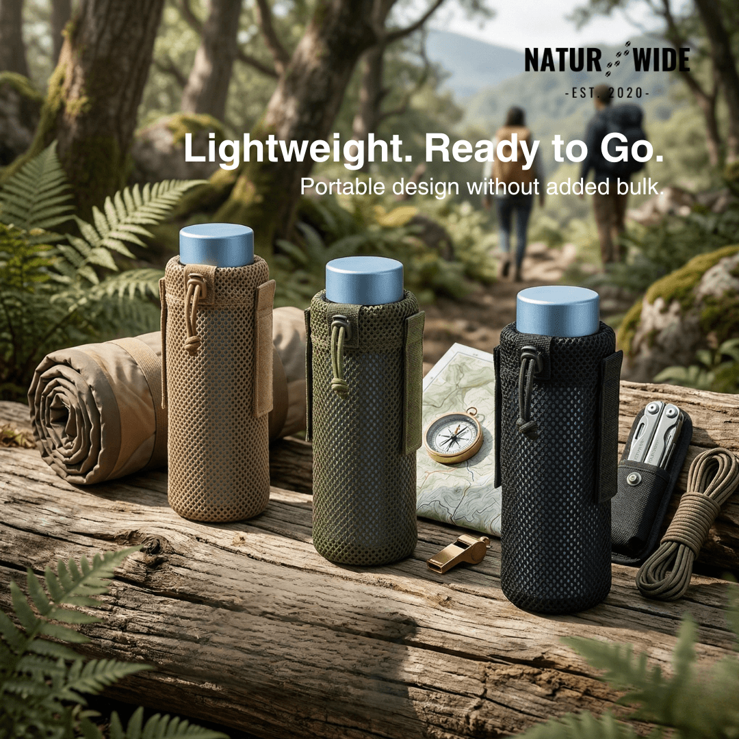Tactical MOLLE Foldable Water Bottle Pouch
