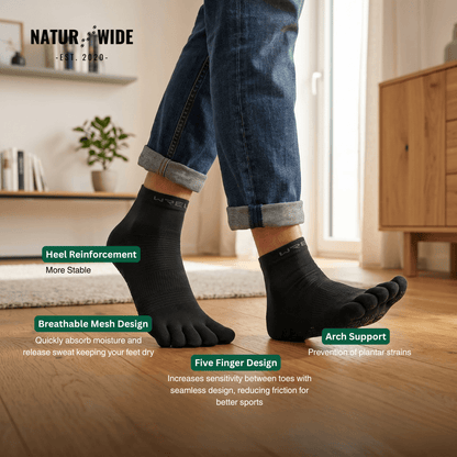 Split-Toe Sports Socks – Quick-Dry Running & Cycling