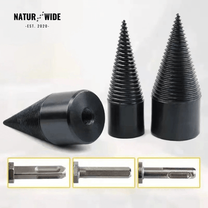 Firewood Splitter Drill Bit 32mm – Wood Splitting Cone