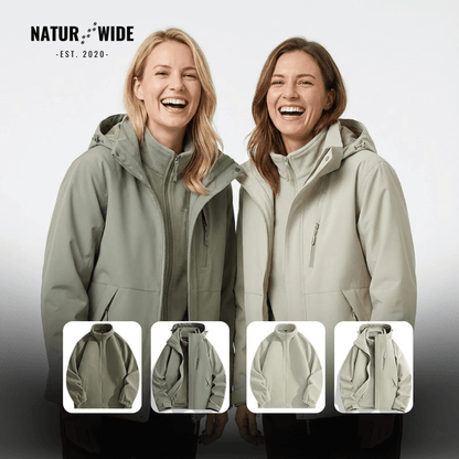 Women's 3-in-1 Waterproof Rain Jacket