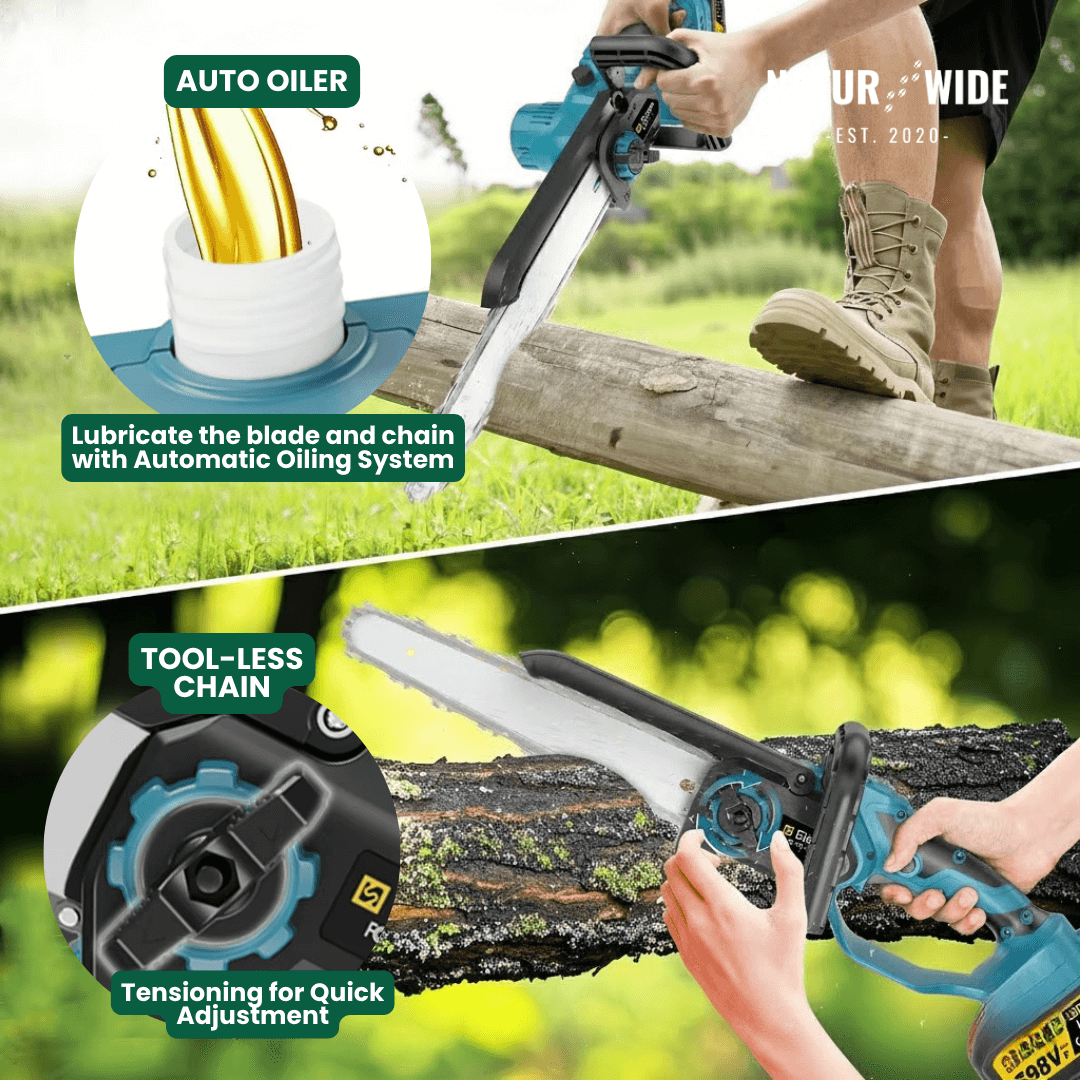 4-in-1 Cordless Telescoping Pole Saw & Pruner – Brushless (18V Compatible)