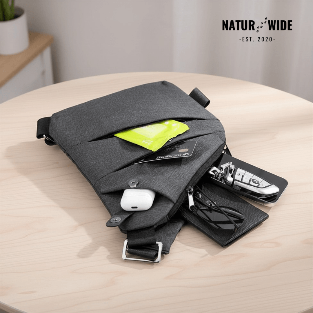 Anti-Theft Sling Bag – Unisex Travel Crossbody Bag in Nylon