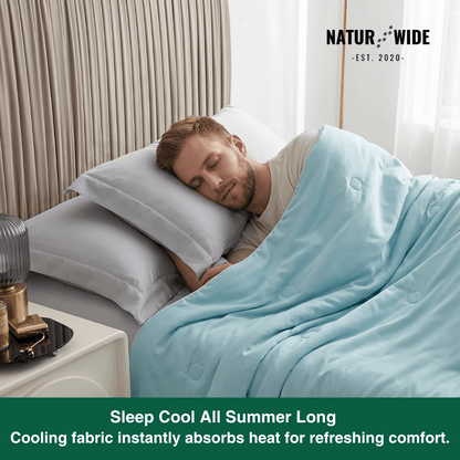Ice Silk Cooling Summer Blanket – Twin & Queen Sizes