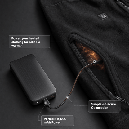 Power Bank Pair for Heated Socks — 3.7V / 2A, 2×4,000 mAh