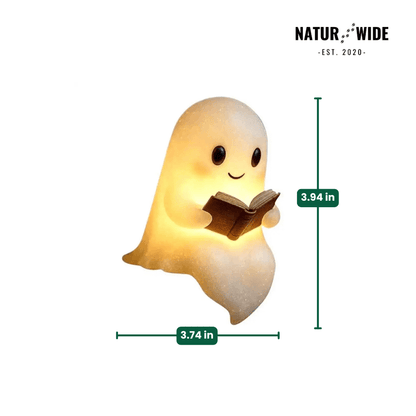 Cute Ghost Reading Lamp – 3D LED Night Light & Decor